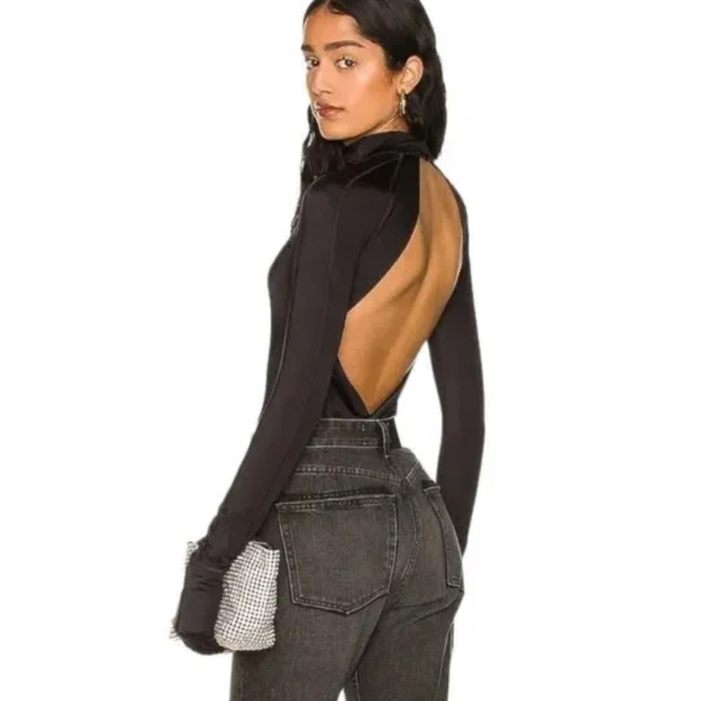 New We Are Hah Gloves Off One Piece Swimsuit Bodysuit Black - Picture 5 of 16